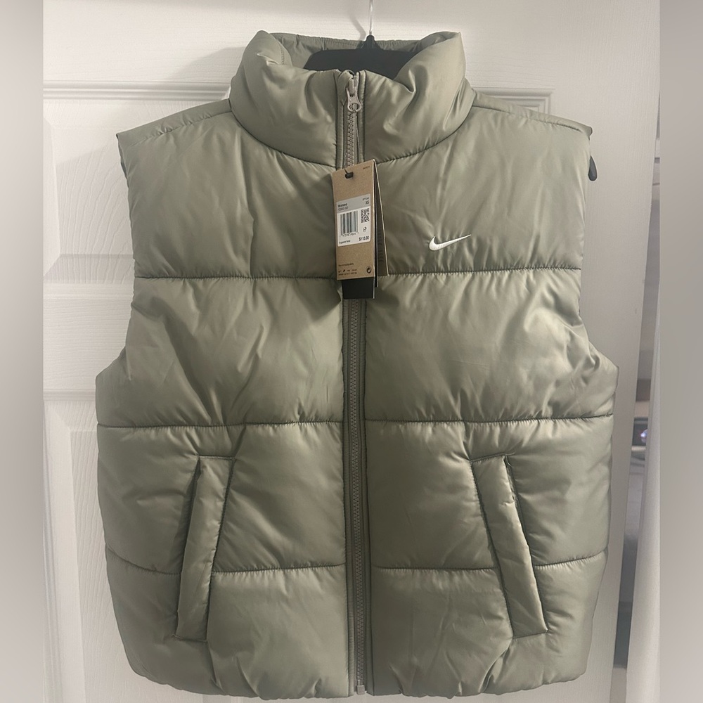 Nike Olive Puffer Vest